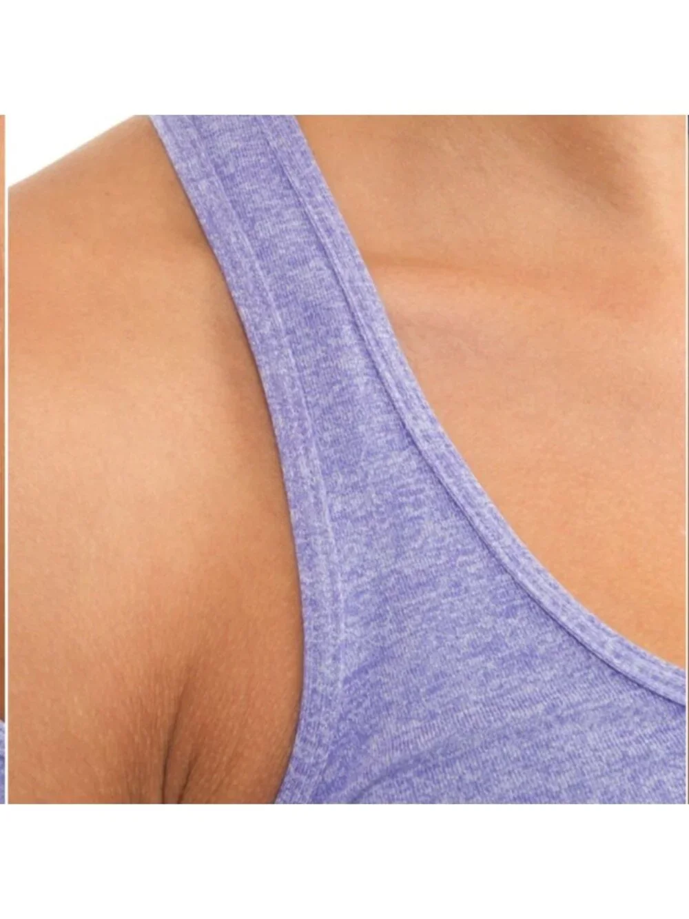 Lululemon Cool Razorback tank Heathered purple reversible